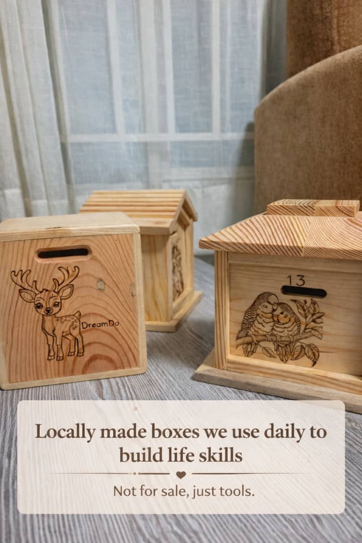 Locally crafted DreamDo Banks.