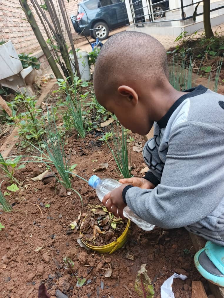 He tends his garden. He tends his future.